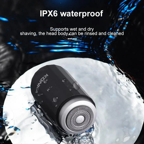 Mini Portable Waterproof Electric Shavers Type-C Rechargable