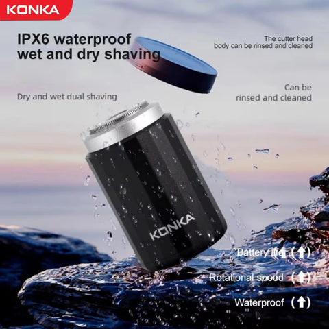 Mini Portable Waterproof Electric Shavers Type-C Rechargable